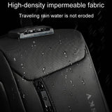Waterproof Anti Theft Men Crossbody Bag Business Casual Multifunctional - Black