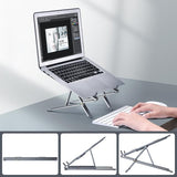 Adjustable Aluminum Laptop Cooling Bracket - Desktop - Silver