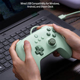 Wired Gaming Controller for Pc / Windows / Steam Deck / Android - Youth Edition - Green