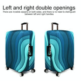 18-21 Inch Travel Suitcase Dust Covers - Elastic & Abrasion-resistant - Blue Ripple