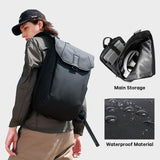 Waterproof Anti-theft Laptop Backpack for Daily Work and Business - 15.6 Inch - Grey