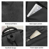 Simple Oxford Cloth Travel Backpack For Students 45 X 31 X 18Cm - White