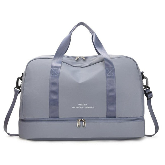 Lightweight Travel Duffel Bag Large Capacity - Blue