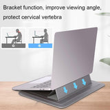 13-inch Multifunctional Laptop Stand Bag - Black - Gray With Power Bag