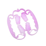 2-Pack Ring Leg Clamp Massager For Yoga & Fitness - Purple