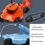 720p Hd Camera Rc Car with Real-time Surveillance and Remote Control - Tank Design - Blue