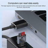 8 Pin To Type-C Rj45 Usb-A Hub Converter - Silver