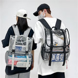 Waterproof Travel Backpack - Pvc Material - Black