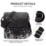 Water Repellent Vertical Leather Shoulder Bag For Men - Brown