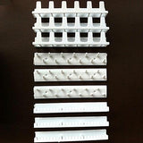 9 Piece White Adhesive Wall Jewelry Hooks