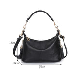 Stylish Middle Aged Women Shoulder Bag - Blue