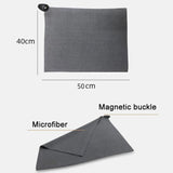 Microfiber Waffle Golf Towel Magnetic For Easy Cleaning - Gray