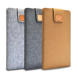 11 Inch Vertical Felt Laptop / Tablet Sleeve Bag - Light Grey