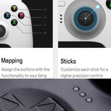 Wireless Gaming Controller + Charging Dock for Pc / Windows 10 / 11 / Steam Deck - 2.4g - Black