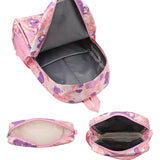 3 Piece Sweet Casual Backpack Set For Students - Black