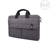 13.3 Inch Laptop Handheld Briefcase Storage Bag - no Shoulder Strap - Grey