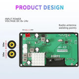 12V 100W Bluetooth Power Amp Board W / Recording - Small Silicone Remote Control