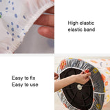 60x148cm Long All Round 3d Fan Dust Cover - Red Flower