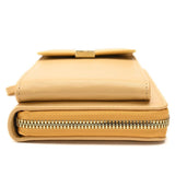 Women Cross Body Phone Purse With Long Strap - Yellow