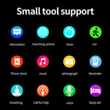 2.01 Inch Bluetooth Call Smart Watch Support Heart Rate / Blood Oxygen - Silver Orange