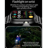 2.01 Inch Bluetooth Call Smart Watch Support Heart Rate / Blood Oxygen - Silver Orange