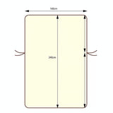 Thickened Non Woven Sunbed Quilt Mat - Light Gray