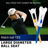 20-pack Golf Ball Tee Holder for Competition - 83mm Spike Balls - Black