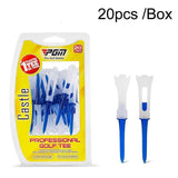 20-pack Golf Ball Tee Holder for Competition - 83mm Spike Balls - Black