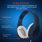 Adjustable Gaming Headset With Mic 3.5Mm Port - Blue