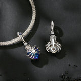 925 Sterling Silver Heart Pendant With Beaded Detail - Red