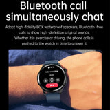 1.39 Inch Ip67 Waterproof Leather Band Smart Watch Supports Bluetooth Call / Blood Oxygen / Body Temperature Monitoring - Brown