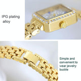Stylish Diamond Women Alloy Watch Available - Gold