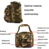 Waterproof Outdoor Messenger Bag For Sports & Cycling - Army Green
