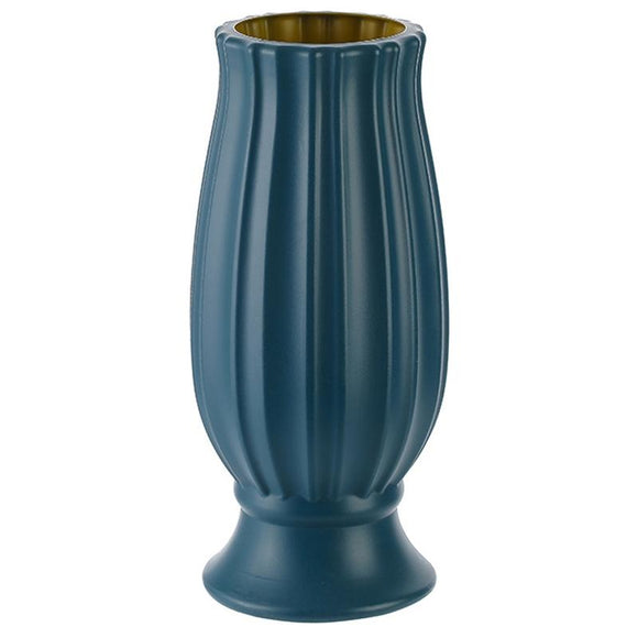 Soft Dried Flower Vase Arrangement for Living Room Decor - Sea Blue