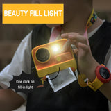 2-inch Dual Lens Instant Print Camera for Children - 4800w Pixel - Without Memory Card Yellow