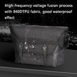 Waterproof Vintage Shoulder Bag Large Capacity - Silver Grey