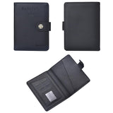 Multi Functional Passport Case With Buckle Dibaoleiou Pu Leather - Grey