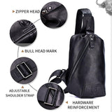 Large Capacity Soft Cowhide Shoulder Bag Durable & Stylish - Brown