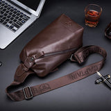 Large Capacity Soft Cowhide Shoulder Bag Durable & Stylish - Brown