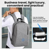 Anti Theft Usb Backpack For Business & School - Blue