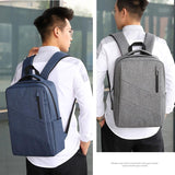 Anti Theft Usb Backpack For Business & School - Blue