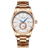 Waterproof Men Quartz Watch with Night Light - H9009b-g - Silver Gray