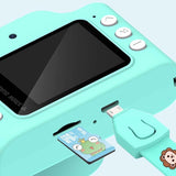 Fun Cartoon Digital Camera for Kids - 24mp Wifi Educational Toys - Blue