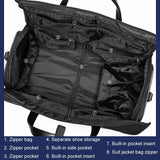 20 Inch Waterproof Foldable Travel Handbag - Dark Gray