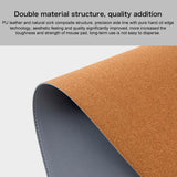 Waterproof Non Slip Desk Pad For Large Mice - Black