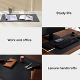 Waterproof Non Slip Desk Pad For Large Mice - Black