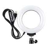 10 Mode Rgbw Led Ring Light with Tripod and Ball Head - 4.7 Inch Curved Surface - Black