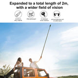2m Extendable Selfie Stick for Insta360 one Rs X2 X3 X4