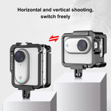 Aluminum Alloy Protective Frame for Insta360 Go 3 Camera with Battery Case