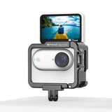 Aluminum Alloy Protective Frame for Insta360 Go 3 Camera with Battery Case